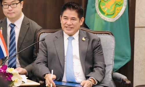 รัฐมนตรีว่าการกระทรวงเกษตร ป่าไม้ และประมง ประเทศญี่ปุ่นขอเข้าพบรัฐมนตรีว่าการกระทรวงเกษตรและสหกรณ์ เพื่อหารือถึงความร่วมมือด้านเกษตรระหว่างประเทศไทย – ญี่ปุ่น