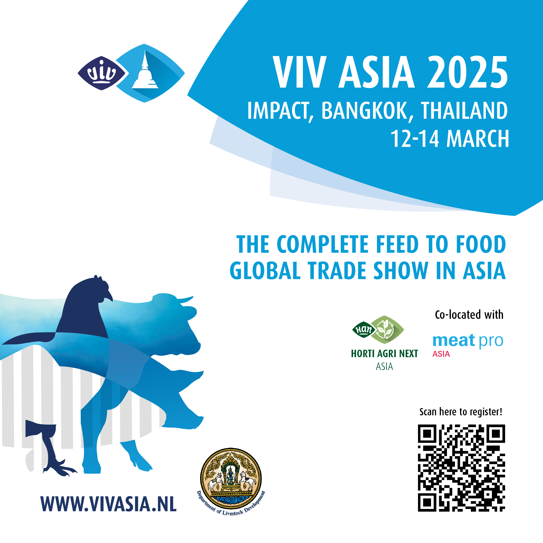 VIV Asia 2025 งานแสดงสินค้าและสัมนาด้านปศุสัตว์ตลอดจนสัตว์น้ำนานาชาติ