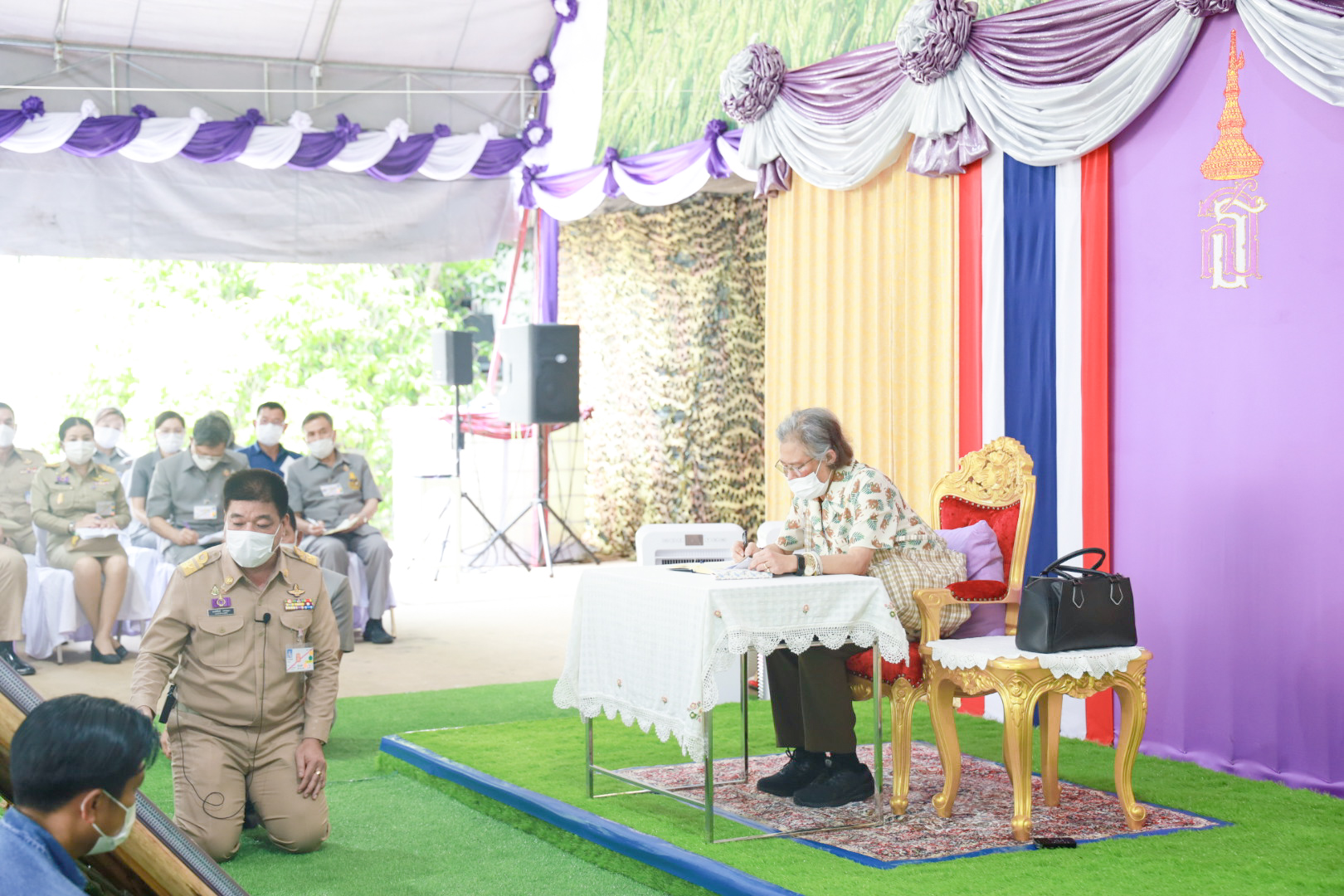 สมเด็จพระกนิษฐาธิราชเจ้า กรมสมเด็จพระเทพรัตนราชสุดา ฯ สยามบรมราชกุมารี ทรงปฏิบัติพระราชกรณียกิจในพื้นที่อำเภอสำโรงทาบ จังหวัดสุรินทร์