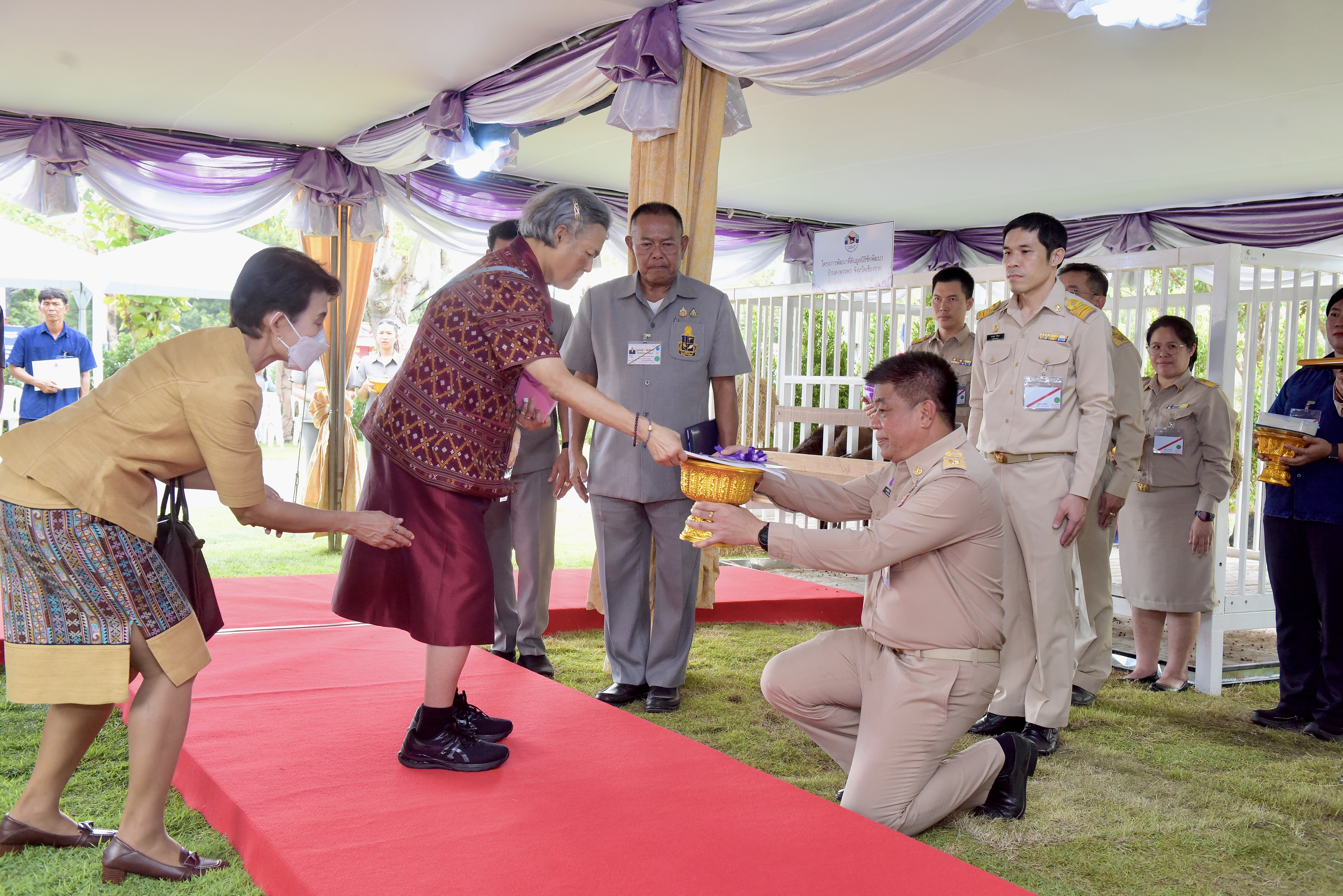 สมเด็จพระกนิษฐาธิราชเจ้า กรมสมเด็จพระเทพรัตนราชสุดาฯ สยามบรมราชกุมารี เสด็จพระราชดำเนินไปทรงเปิดงาน “ชัยพัฒนาแฟร์ สัญจร” จังหวัดนครนายก