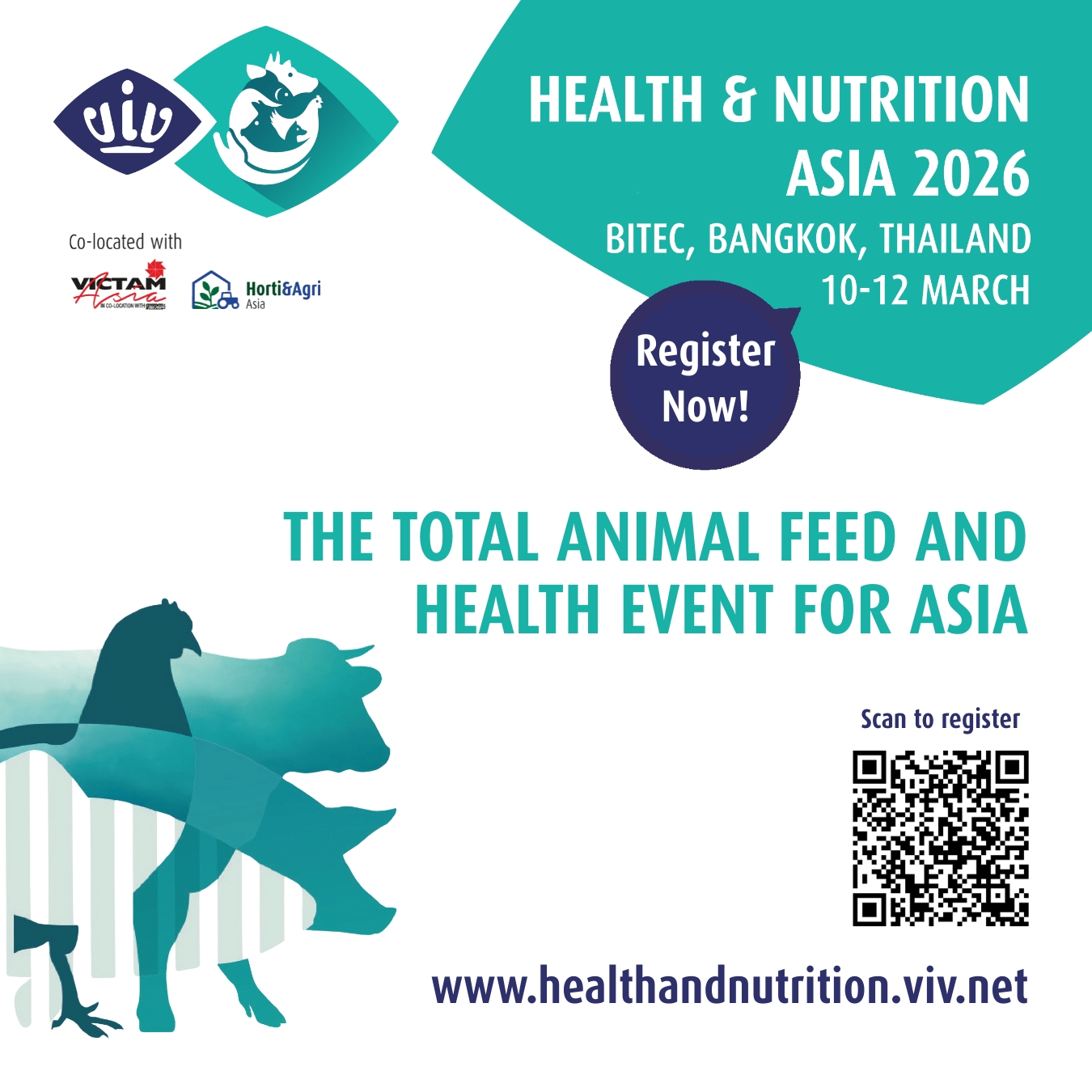 Health & Nutrition asia 2026 ไบเทค กรุงเทพ 10 ถึง 12 มีนาคม ลงทะเบียนเข้างานฟรี