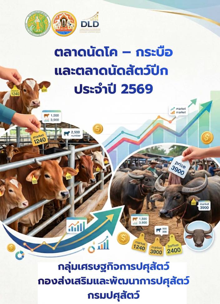 ตลาดนัดโค-กระบือ และตลาดนัดสัตว์ปีก ประจำปี 2569
